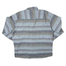 Load image into Gallery viewer, Vintage 90's Crazy Abstract Patterned Long Sleeve Flannel Shirt