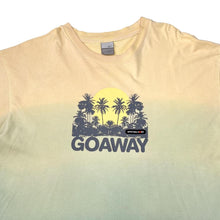 Load image into Gallery viewer, Early 00’s NIKE “Go Away” SPRTSDLX Tropical Spellout Graphic Tie Dye T-Shirt