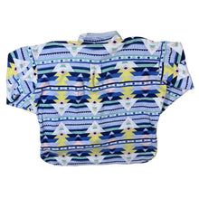 Load image into Gallery viewer, Vintage Crazy Abstract Aztec Patterned Towelling Effect Long Sleeve Flannel Shirt