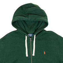 Load image into Gallery viewer, POLO RALPH LAUREN Classic Embroidered Mini Logo Green Zip Hoodie