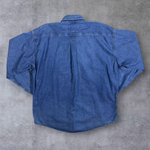 Load image into Gallery viewer, Vintage 90's Timberland Weathergear Classic Blue Denim Long Sleeve Button-Up Shirt