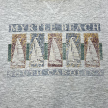Load image into Gallery viewer, Vintage Russell Athletic MYRTLE BEACH "South Carolina" Souvenir Spellout Graphic Crewneck Sweatshirt