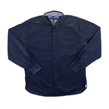 Load image into Gallery viewer, Tommy Hilfiger Classic Dark Navy Cotton Long Sleeve Button-Up Shirt