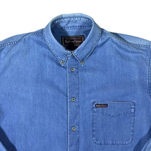 Load image into Gallery viewer, Vintage Marlboro Classics Blue Denim Long Sleeve Button-Up Cotton Shirt