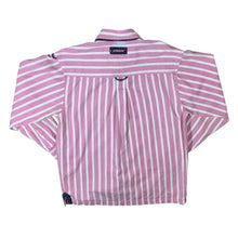 Load image into Gallery viewer, Vintage Edwards Heavies Pink White Striped Cotton Long Sleeve Shirt