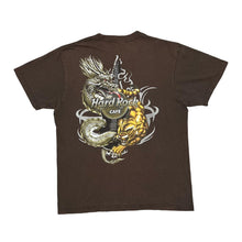 Load image into Gallery viewer, Early 00's HARD ROCK CAFE "Berlin" Souvenir Gothic Tattoo Dragon Tiger Spellout Graphic T-Shirt