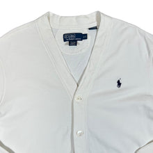 Load image into Gallery viewer, Early 00's POLO RALPH LAUREN Classic Embroidered Mini Logo White Button Cardigan Sweater