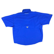 Load image into Gallery viewer, COLUMBIA PFG Fishing Omni-Shade Blue Short Sleeve Utility Shirt