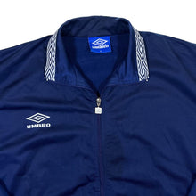 Load image into Gallery viewer, Early 00's UMBRO Embroidered Mini Logo Tape Trim Tracksuit Jacket