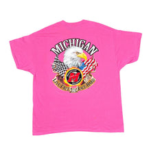 Load image into Gallery viewer, MICHIGAN (2019) "Live Free Race Hard" Speedway Motorsports Racing Spellout Graphic T-Shirt