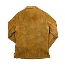 Load image into Gallery viewer, Vintage 90's CHESS KING Brown Real Genuine Suede Leather Button Jacket
