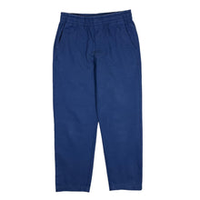 Load image into Gallery viewer, UNIQLO Classic Blue Tapered Cotton Elastane Drawstring Trousers