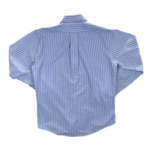 Load image into Gallery viewer, Vintage L.L.BEAN Made In USA Blue White Striped Long Sleeve Button-Up Shirt