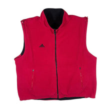 Load image into Gallery viewer, Vintage ADIDAS Mini Logo Reversible Fleece Windbreaker Gilet