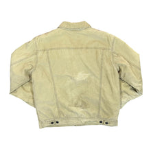 Load image into Gallery viewer, GAP Classic Beige Corduroy Cord Fleece Lined Trucker Button Jacket