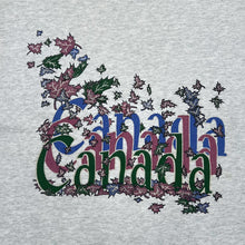 Load image into Gallery viewer, Vintage 90's CANADA Autumnal Leaves Floral Souvenir Spellout Graphic Single Stitch T-Shirt