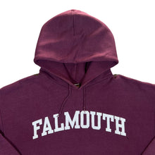 Load image into Gallery viewer, Vintage Lee FALMOUTH Embroidered Big Spellout Burgundy Pullover Hoodie