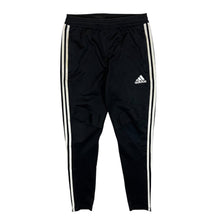 Load image into Gallery viewer, ADIDAS Aeroready Three Stripe Black Straight Cuff Tracksuit Bottoms