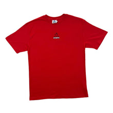 Load image into Gallery viewer, STIFFY "Useless Specimen" Surfer Skate Logo Spellout Graphic Red T-Shirt