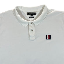 Load image into Gallery viewer, TOMMY HILFIGER "Regular Fit" Embroidered Patch Logo White Short Sleeve Polo Shirt