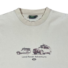 Load image into Gallery viewer, Vintage LAND ROVER (2000) "Land Rover Adventure" Graphic Cream T-Shirt