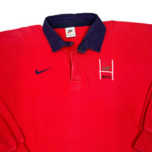 Load image into Gallery viewer, Vintage 90's NIKE RFU England Rugby Union Embroidered Logo Long Sleeve Rugby Polo Shirt