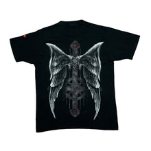 Load image into Gallery viewer, SPIRAL DIRECT Gothic Fantasy Fallen Angel Winged Cross Graphic T-Shirt