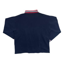 Load image into Gallery viewer, Early 00's S.OLIVER Spellout Graphic Mesh Panel Collared Sweatshirt