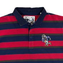 Load image into Gallery viewer, COTTON TRADERS Multi Striped Rugby Bulldog Long Sleeve Rugby Polo Shirt
