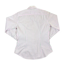 Load image into Gallery viewer, RALPH LAUREN "Slim Fit" Mini Logo Pink Green Striped Long Sleeve Button-Up Shirt