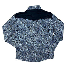 Load image into Gallery viewer, Gov Denim Cowboy Western Paisley Patterned Popper Cotton Long Sleeve Shirt