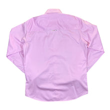 Load image into Gallery viewer, CLAUDIO LUGLI COUTURE Ink Splatter Patterned Trim Pink Long Sleeve Cotton Shirt