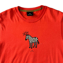 Load image into Gallery viewer, PAUL SMITH "PS" Zebra Cartoon Mini Logo Spellout Graphic T-Shirt