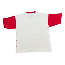 Load image into Gallery viewer, Vintage SOUTHAMPTON FC Football Club Embroidered Spellout Striped Colour Block T-Shirt