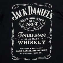 Load image into Gallery viewer, JACK DANIEL'S "Tennessee Whiskey" Drinks Logo Spellout Graphic T-Shirt