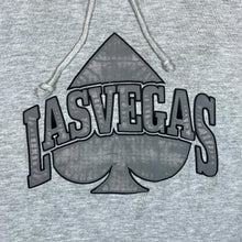 Load image into Gallery viewer, Early 00's LAS VEGAS Embossed Souvenir Spellout Graphic Grey Pullover Hoodie