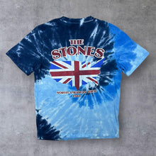 Load image into Gallery viewer, Pull & Bear The Rolling Stones "North American Tour 1981" Blue Tie Dye Rock Band T-Shirt