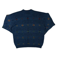 Load image into Gallery viewer, Vintage ST MICHAEL Marks & Spencer Grandad Patterned Acrylic Wool Knit Sweater Jumper