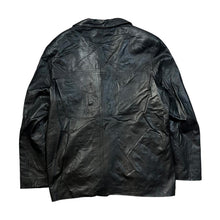 Load image into Gallery viewer, Vintage 90's EX EX Classic Black Genuine Real Leather Zip Jacket