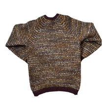Load image into Gallery viewer, Vintage 90's TREE KNITWEAR Hebrides Scotland Mohair Shetland Wool Patterned Knit Sweater Jumper