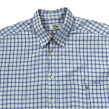 Load image into Gallery viewer, Vintage LACOSTE Embroidered Mini Logo Check Short Sleeve Button-Up Shirt