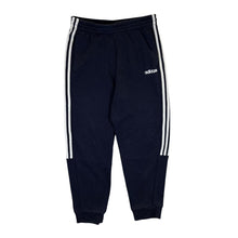 Load image into Gallery viewer, ADIDAS Climalite Three Stripe Dark Navy Cuffed Sweatopants Tracksuit Bottoms
