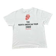Load image into Gallery viewer, H&M x THE ROLLING STONES "The North American Tour 1989" Rock Band Logo Spellout Graphic T-Shirt