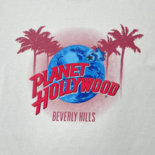 Load image into Gallery viewer, Vintage 90's PLANET HOLLYWOOD "Beverly Hills" Souvenir Logo Spellout Graphic T-Shirt