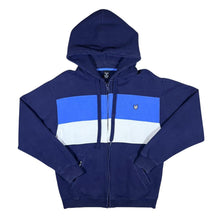 Load image into Gallery viewer, ZOO YORK Colour Block Embroidered Spellout Skater Zip Hoodie