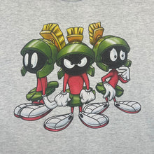 Load image into Gallery viewer, Vintage Warner Bros Looney Tunes Marvin The Martian Character Graphic Grey T-Shirt