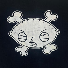 Load image into Gallery viewer, Delta FAMILY GUY Stewie Griffin Crossbones Character TV Show Graphic Black T-Shirt