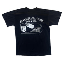 Load image into Gallery viewer, Vintage RIDE FOR FREEDOM (1991) Biker Military Graphic Black Single Stitch T-Shirt