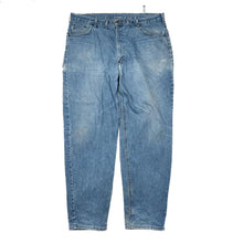 Load image into Gallery viewer, CARHARTT Regular Fit Straight Leg Distressed Worker Blue Denim Jeans