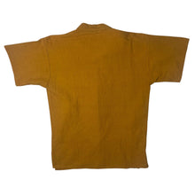 Load image into Gallery viewer, Vintage Orange Tribal Elephant Safari Knot Loop Cotton Short Sleeve Shirt